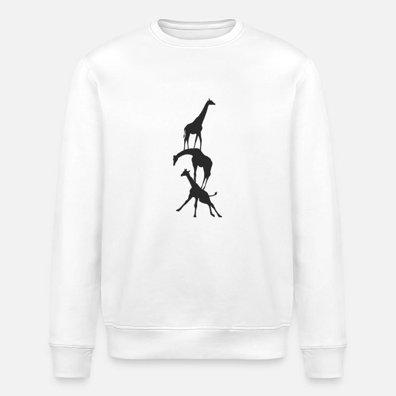 Giraffe - Stanley/Stella Unisex Bio-Sweatshirt ROLLER - Weiß