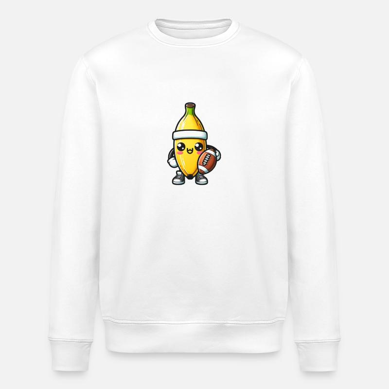 Football Banane - Stanley/Stella Unisex Bio-Sweatshirt ROLLER - Weiß