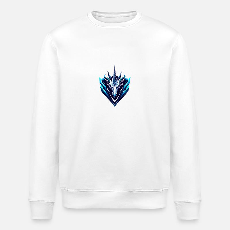 Dracheneinhorn - Stanley/Stella Unisex Bio-Sweatshirt ROLLER - Weiß