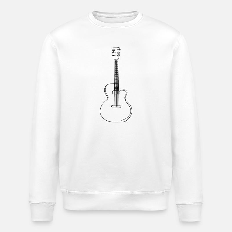 Guitare, guitariste - Sweat bio ROLLER Stanley/Stella Unisexe - blanc