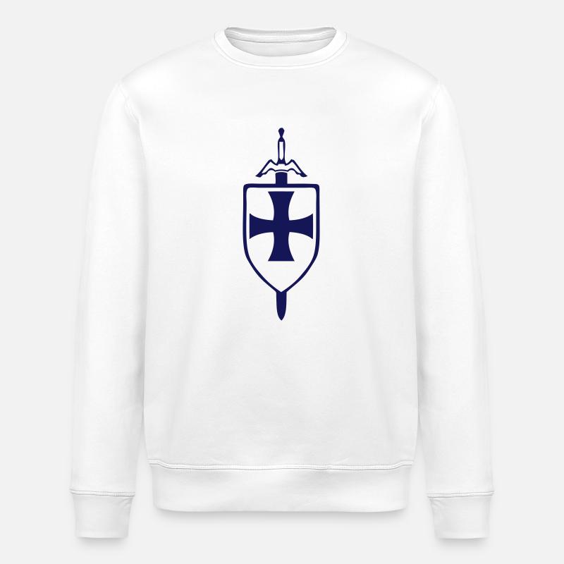 epee bouclier 8 - Sweat bio ROLLER Stanley/Stella Unisexe - blanc