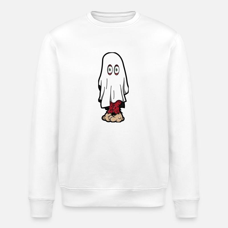 Spooky Monster - Stanley/Stella Unisex Bio-Sweatshirt ROLLER - Weiß