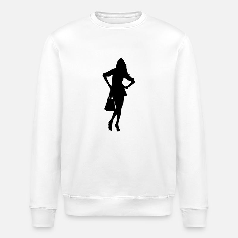 Silhouette silhouette silhouette - Sweat bio ROLLER Stanley/Stella Unisexe - blanc