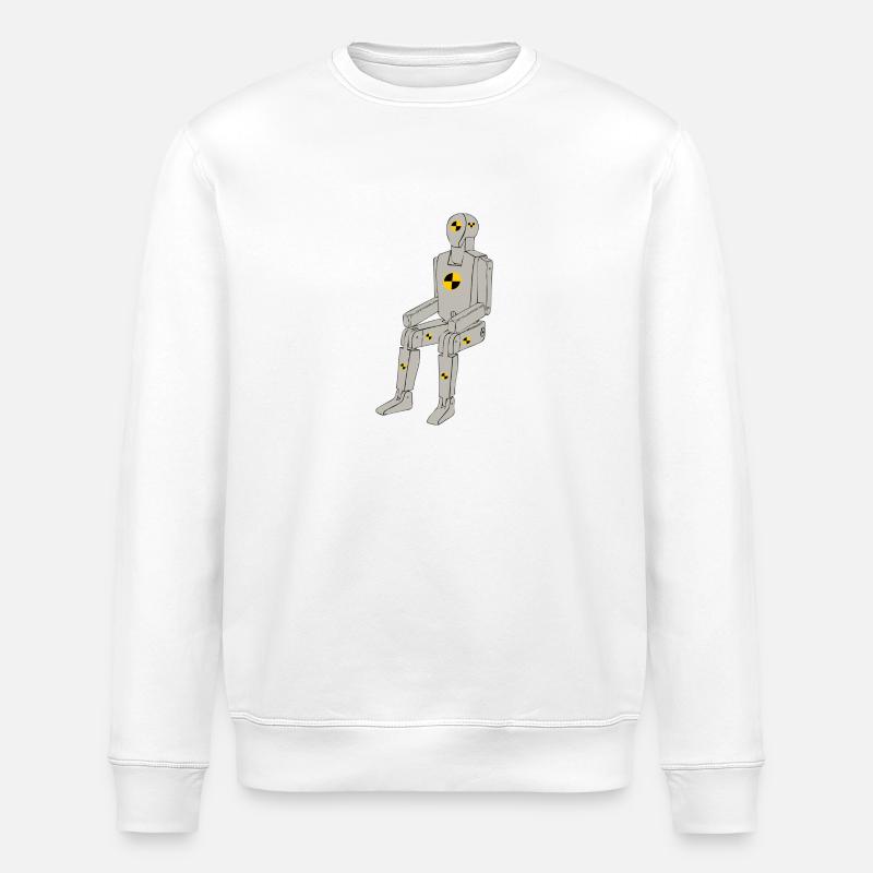 Crash Test Dummy - Sweat bio ROLLER Stanley/Stella Unisexe - blanc