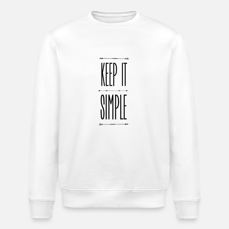 Keep it simple - Sweat bio ROLLER Stanley/Stella Unisexe - blanc