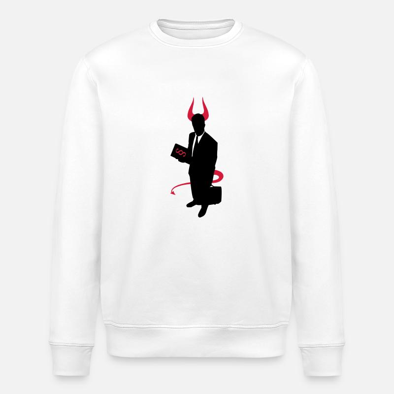 Devil's advocate - Stanley/Stella ROLLER Unisex Organic Sweatshirt - white