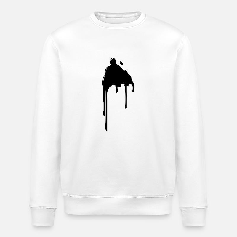 Klecks flecken - Stanley/Stella Unisex Bio-Sweatshirt ROLLER - Weiß