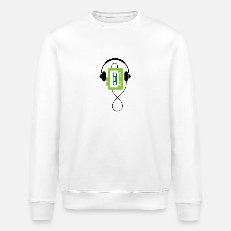 Un Walkman classique - Sweat bio ROLLER Stanley/Stella Unisexe - blanc