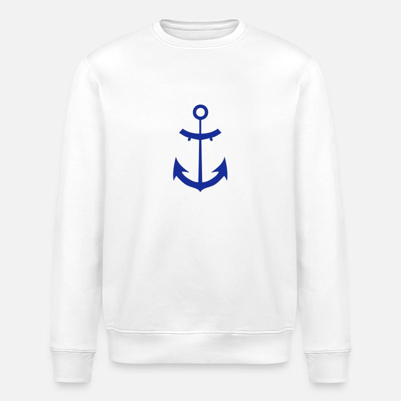 Marine Boot Anker Anker - Stanley/Stella Unisex Bio-Sweatshirt ROLLER - Weiß
