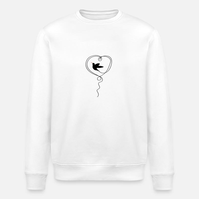 Cœur de colibri - Sweat bio ROLLER Stanley/Stella Unisexe - blanc