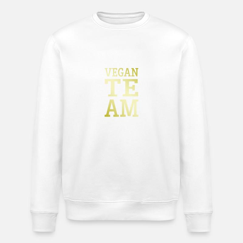 Équipe végétalienne - Sweat bio ROLLER Stanley/Stella Unisexe - blanc