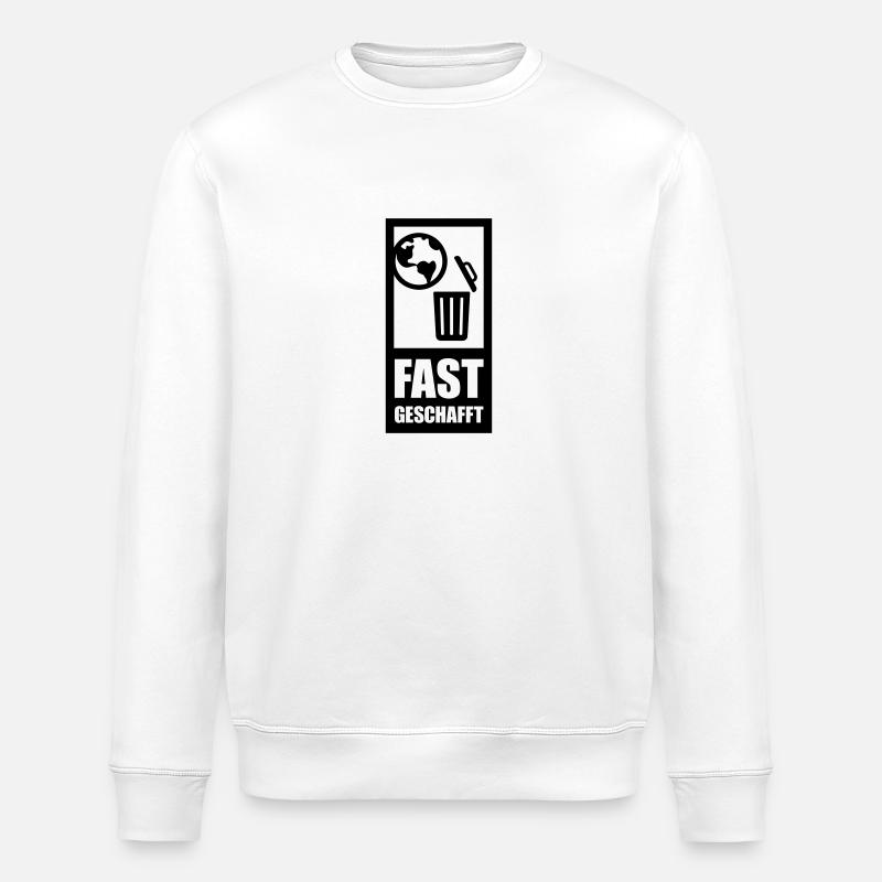 fast geschafft - Stanley/Stella Unisex Bio-Sweatshirt ROLLER - Weiß