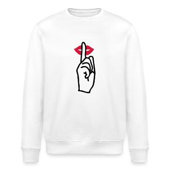 Bouche chut - Sweat bio ROLLER Stanley/Stella Unisexe - blanc - Devant - Nik (191cm)