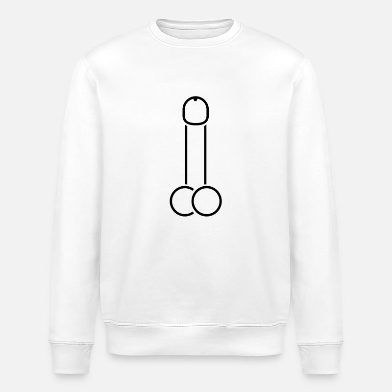 dick__r1 - Stanley/Stella ROLLER Unisex Organic Sweatshirt - white