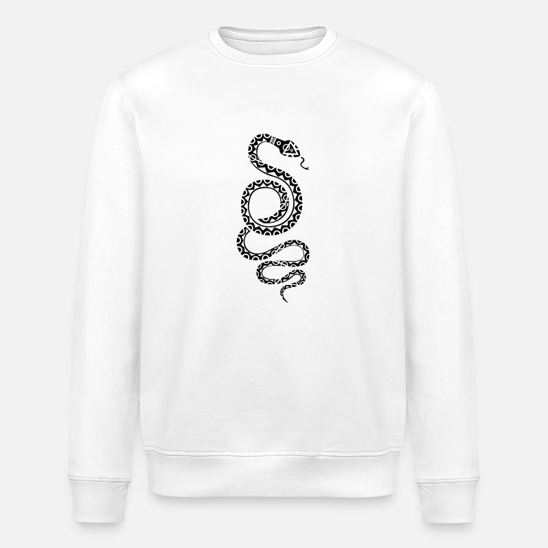 snake - Stanley/Stella Unisex Bio-Sweatshirt ROLLER - Weiß