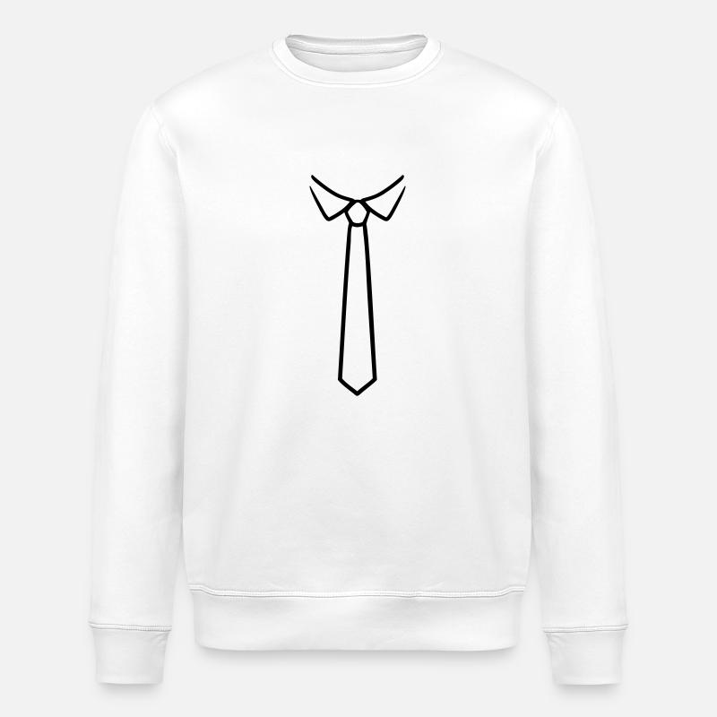 Cravate - Sweat bio ROLLER Stanley/Stella Unisexe - blanc