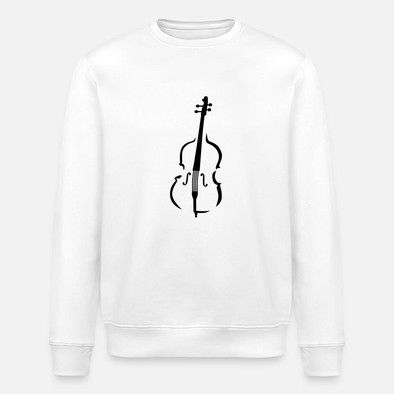 Contrabass - Stanley/Stella ROLLER Unisex Organic Sweatshirt - white