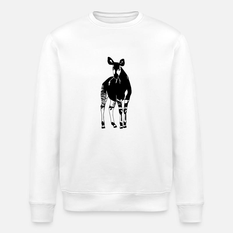 Okapi - Stanley/Stella Unisex Bio-Sweatshirt ROLLER - Weiß