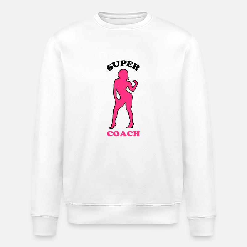 Super coach - Stanley/Stella Unisex Bio-Sweatshirt ROLLER - Weiß