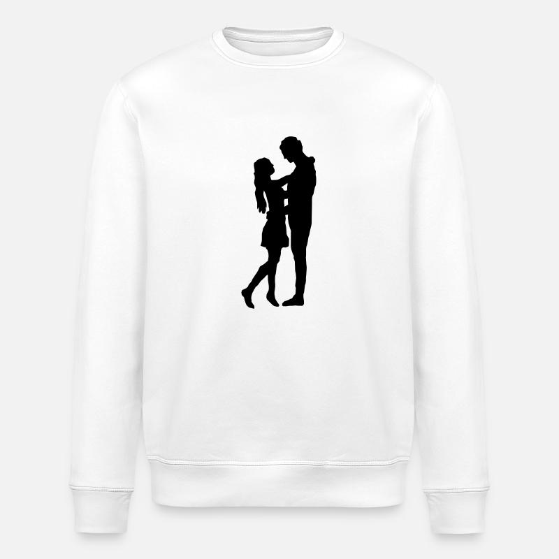 Liebe - Paar - Stanley/Stella Unisex Bio-Sweatshirt ROLLER - Weiß