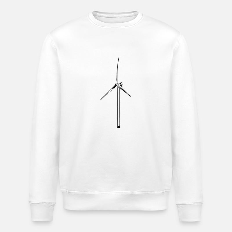 Moulin à vent - Sweat bio ROLLER Stanley/Stella Unisexe - blanc