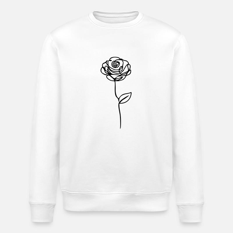 Rose - Stanley/Stella Unisex Bio-Sweatshirt ROLLER - Weiß