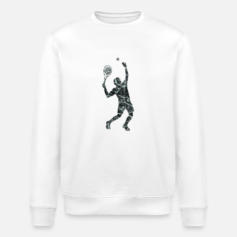 Tennis Splash Serve - Stanley/Stella Unisex Bio-Sweatshirt ROLLER - Weiß