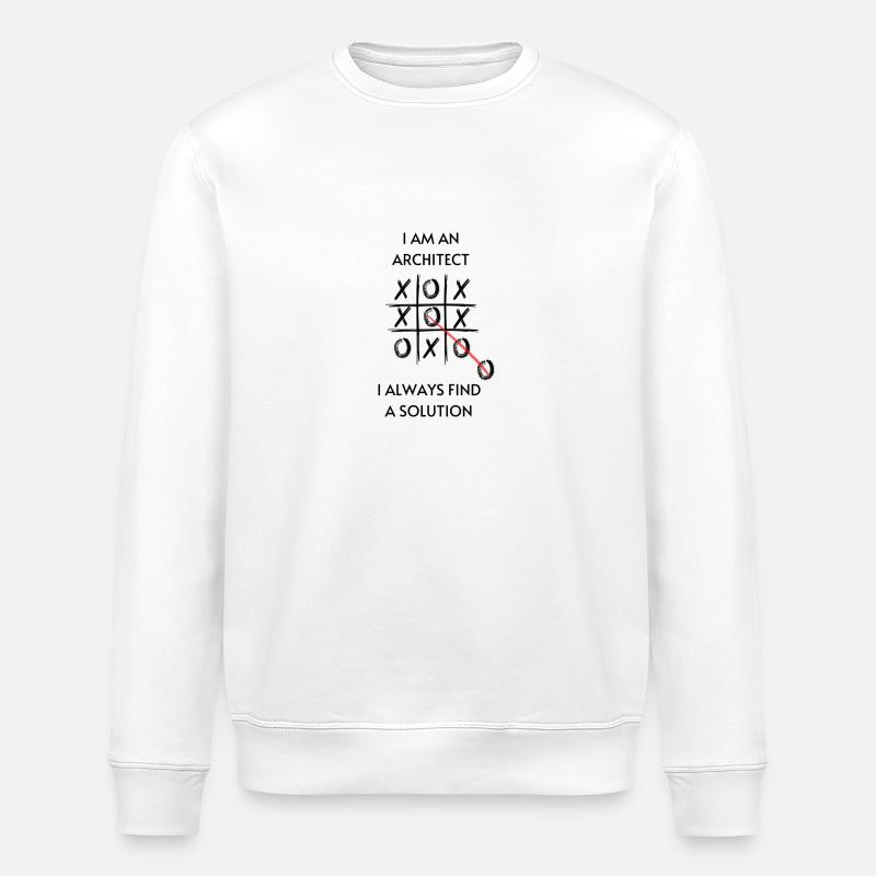 I AM AN architect - Stanley/Stella Unisex Bio-Sweatshirt ROLLER - Weiß