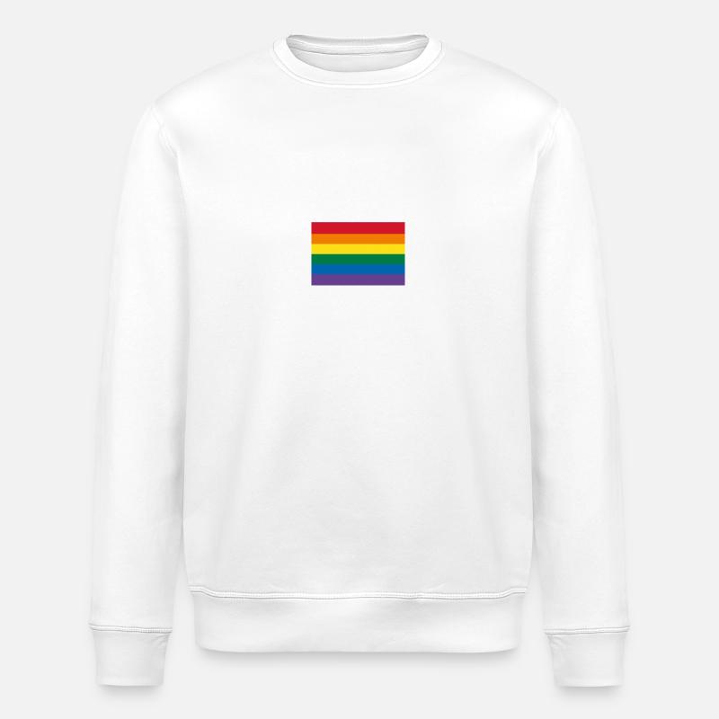 arc-en-ciel - Sweat bio ROLLER Stanley/Stella Unisexe - blanc