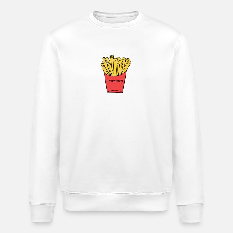 Frites - Sweat bio ROLLER Stanley/Stella Unisexe - blanc