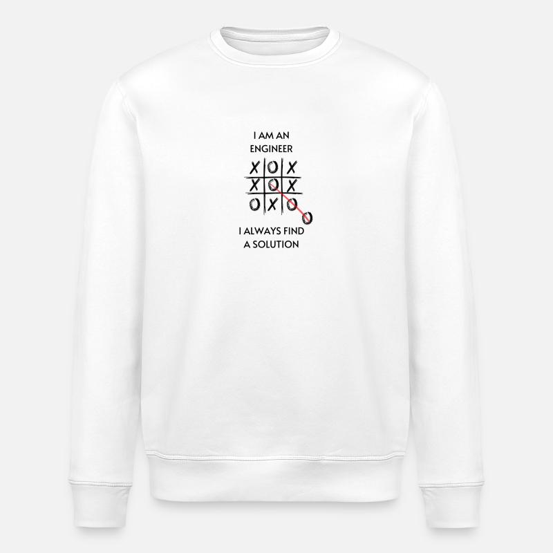 I AM AN ENGINEER - Stanley/Stella Unisex Bio-Sweatshirt ROLLER - Weiß