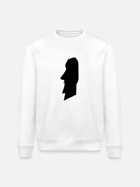 moai_02 - Stanley/Stella ROLLER Unisex Organic Sweatshirt - white