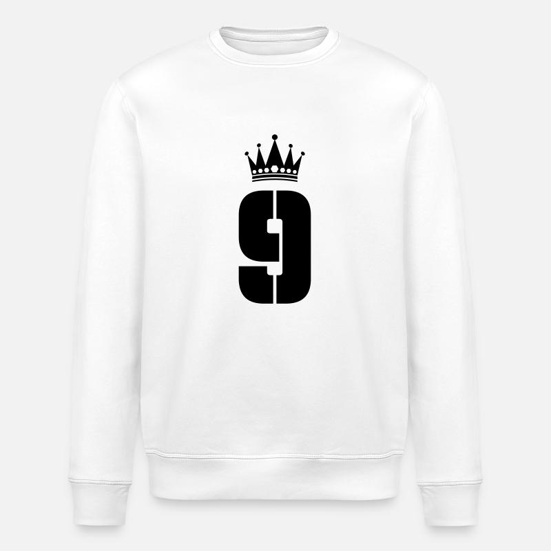 9 Couronne - Sweat bio ROLLER Stanley/Stella Unisexe - blanc