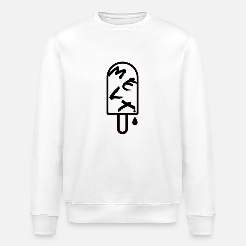 Eis - Schwarz/ schmilzt - Stanley/Stella Unisex Bio-Sweatshirt ROLLER - Weiß