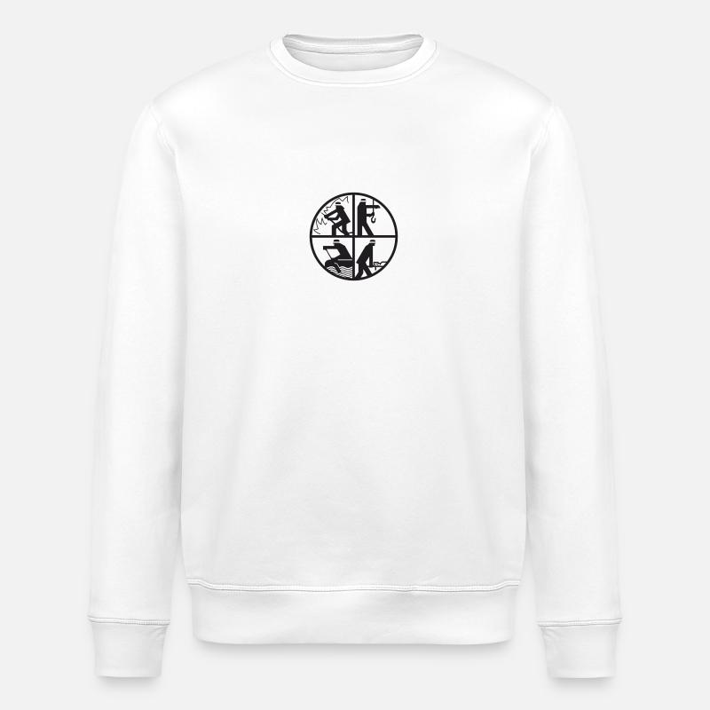 Feuerwehr-Signet klein - Stanley/Stella Unisex Bio-Sweatshirt ROLLER - Weiß