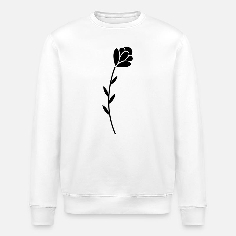 Blume - Stanley/Stella Unisex Bio-Sweatshirt ROLLER - Weiß