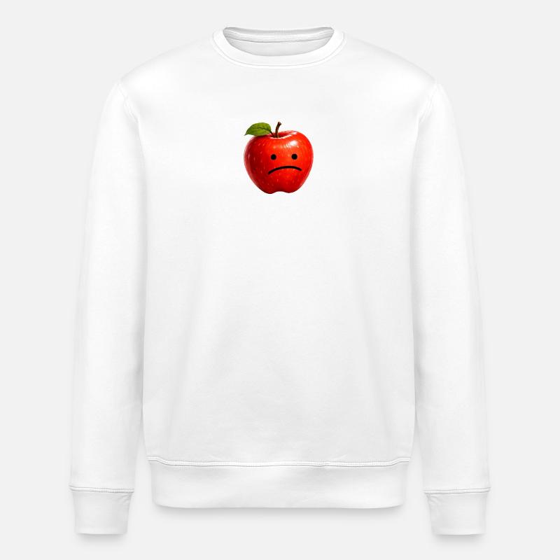 Fruit policy - Apple - Stanley/Stella ROLLER Unisex Organic Sweatshirt - white