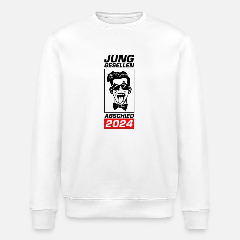 Junggesellenabschied 2024 - Stanley/Stella Unisex Bio-Sweatshirt ROLLER - Weiß