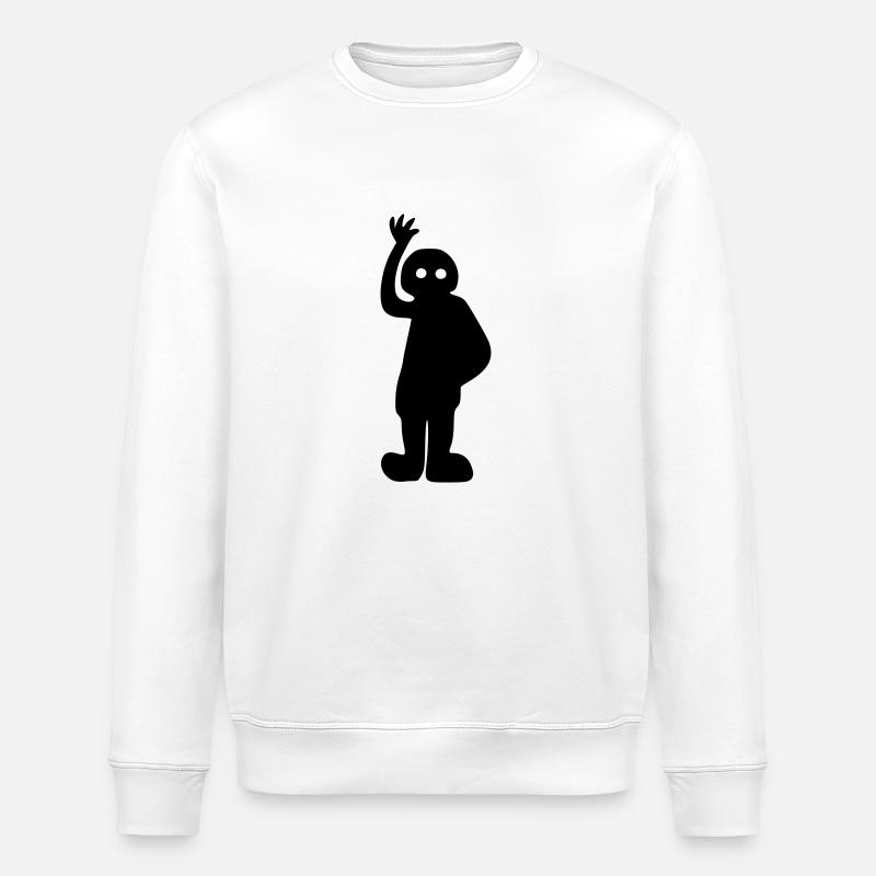 Nazca Astronaut - Stanley/Stella Unisex Bio-Sweatshirt ROLLER - Weiß