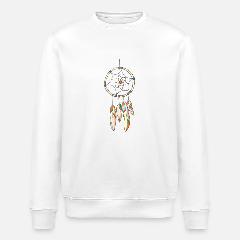 Traumfänger - Stanley/Stella Unisex Bio-Sweatshirt ROLLER - Weiß