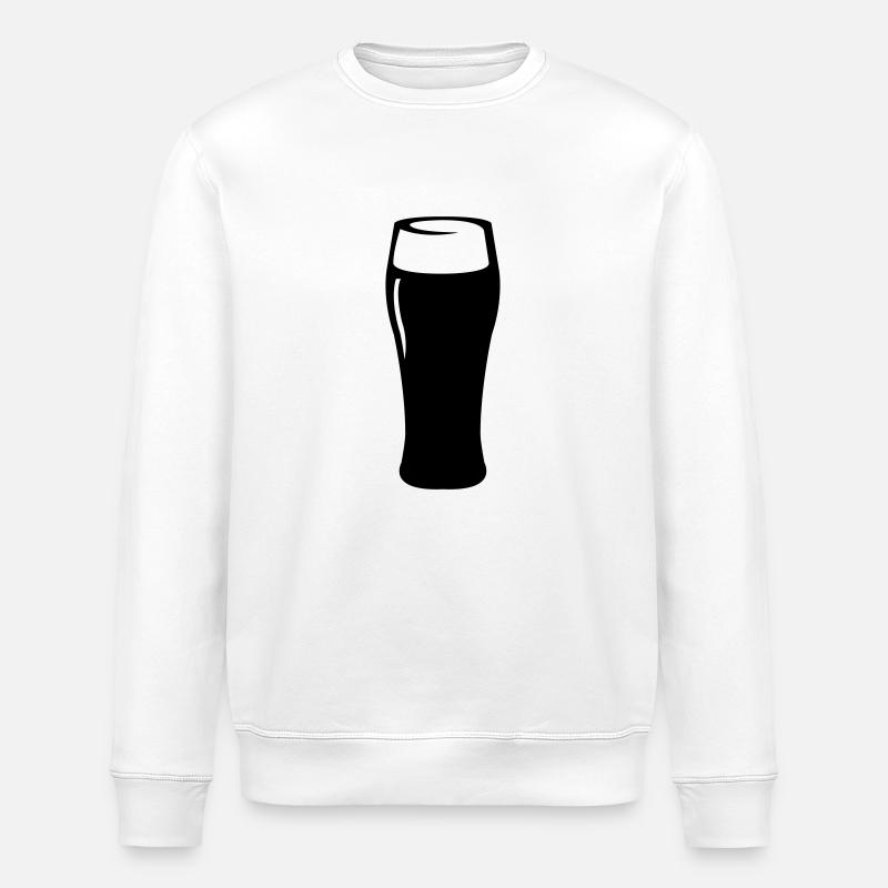 bier_glas_01 - Stanley/Stella Unisex Bio-Sweatshirt ROLLER - Weiß
