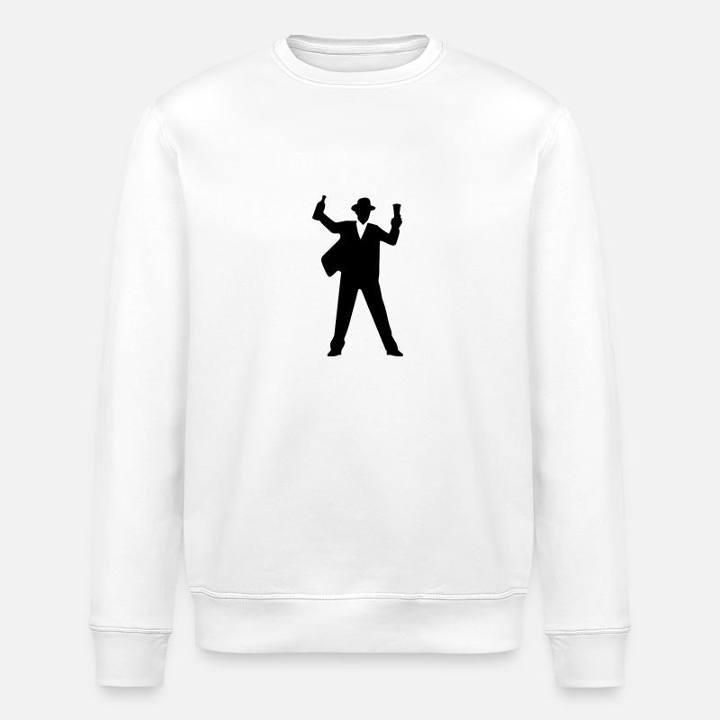 Soirée Booze Silhouette - Sweat bio ROLLER Stanley/Stella Unisexe - blanc