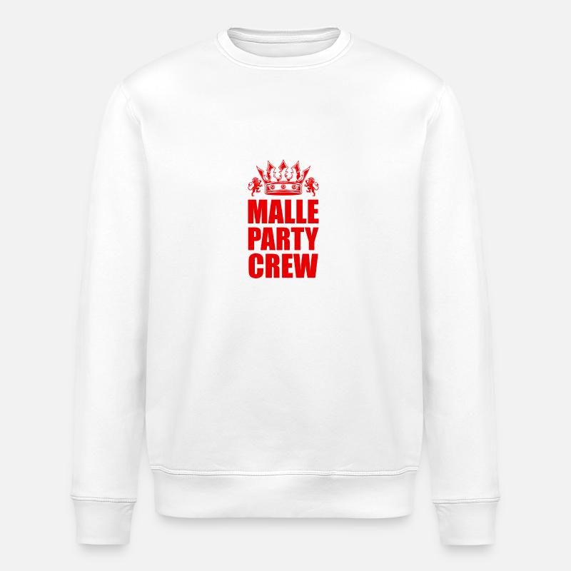 Malle Party Crew Trip - Sweat bio ROLLER Stanley/Stella Unisexe - blanc