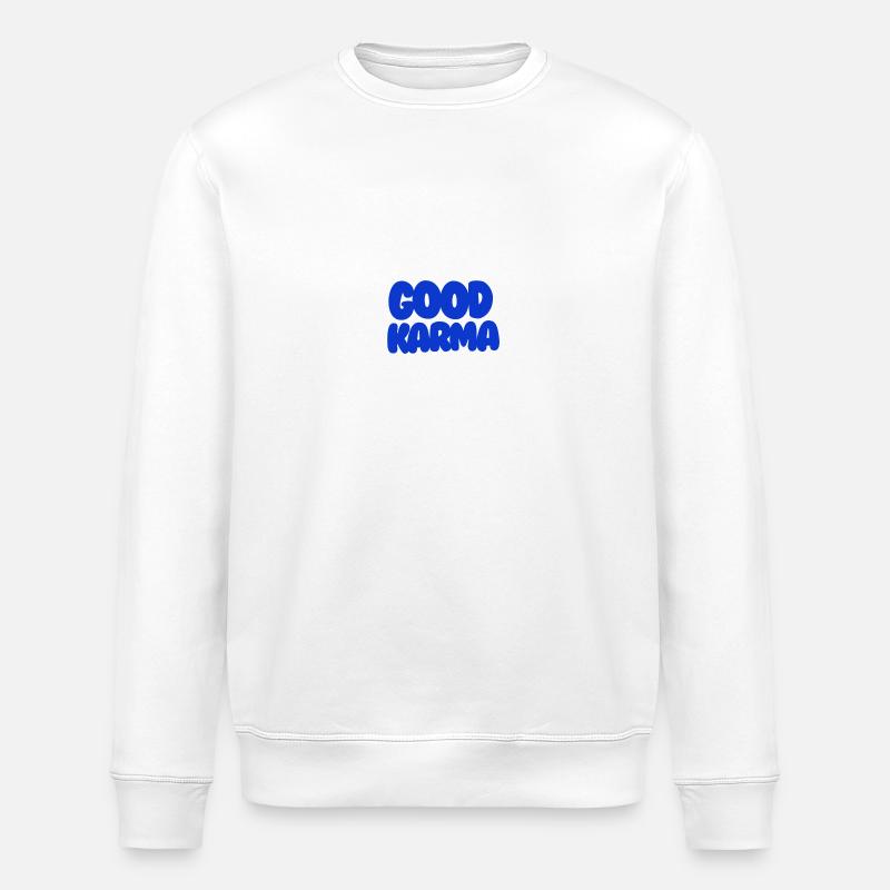 Good Karma Blue - Stanley/Stella Unisex Bio-Sweatshirt ROLLER - Weiß