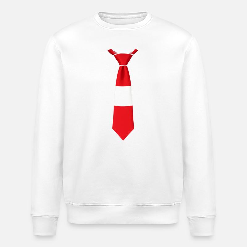 Cravate Lettonie – Conception du drapeau - Sweat bio ROLLER Stanley/Stella Unisexe - blanc