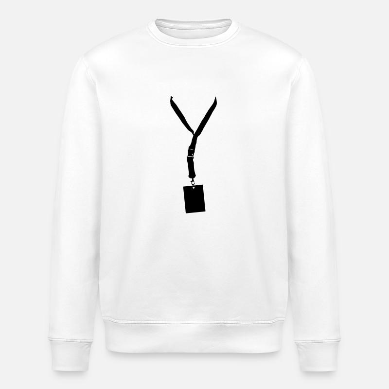 lanyard - Stanley/Stella ROLLER Unisex Organic Sweatshirt - white