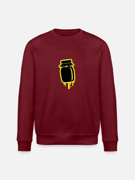 Honey symbol beekeeper - Stanley/Stella ROLLER Unisex Organic Sweatshirt - white
