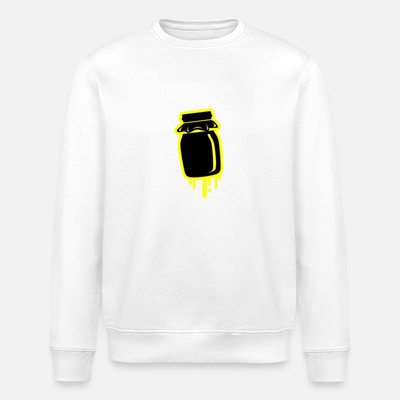 Honig symbol Imker - Stanley/Stella Unisex Bio-Sweatshirt ROLLER - Weiß