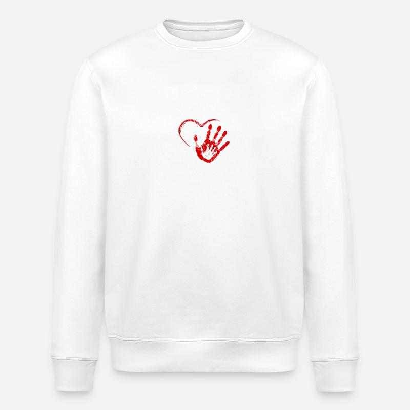 Hand aufs Herz - Stanley/Stella Unisex Bio-Sweatshirt ROLLER - Weiß