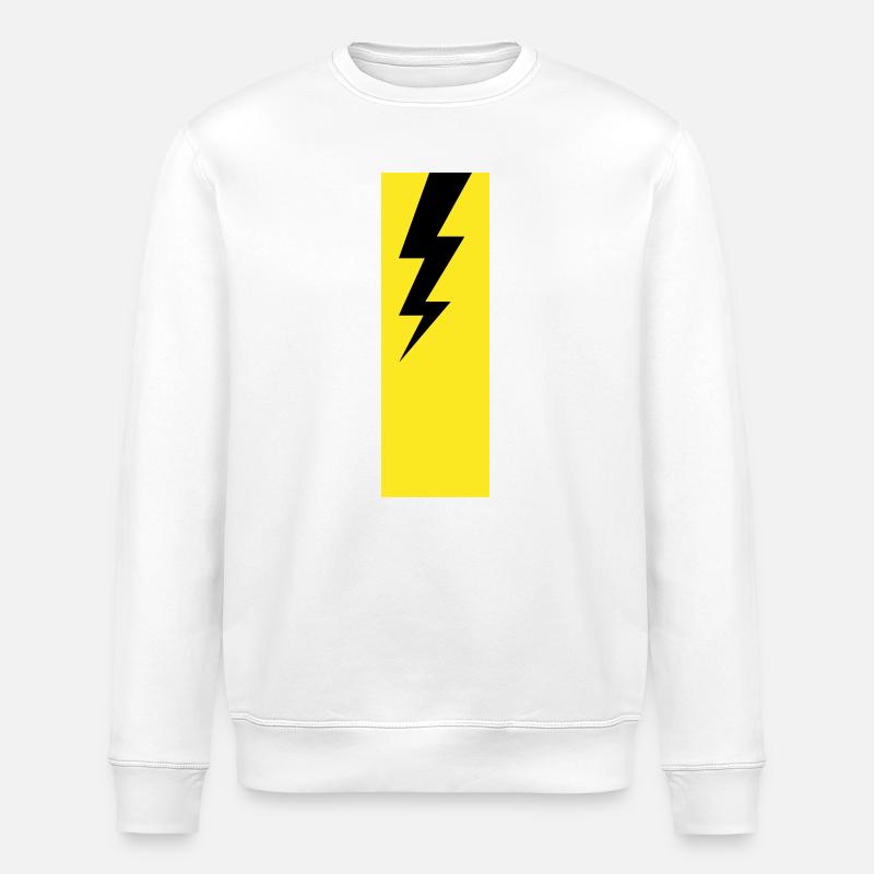 Foudre – Orage, tempête et électricité - Sweat bio ROLLER Stanley/Stella Unisexe - blanc